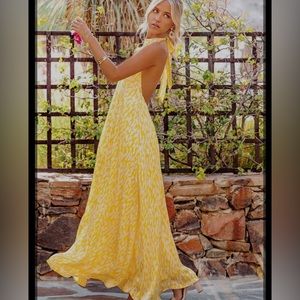 High neck maxi dress